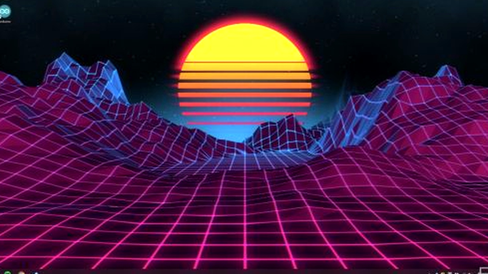Colorful neon game-themed wallpaper shown in the official Wallpaper Engine Steam gallery